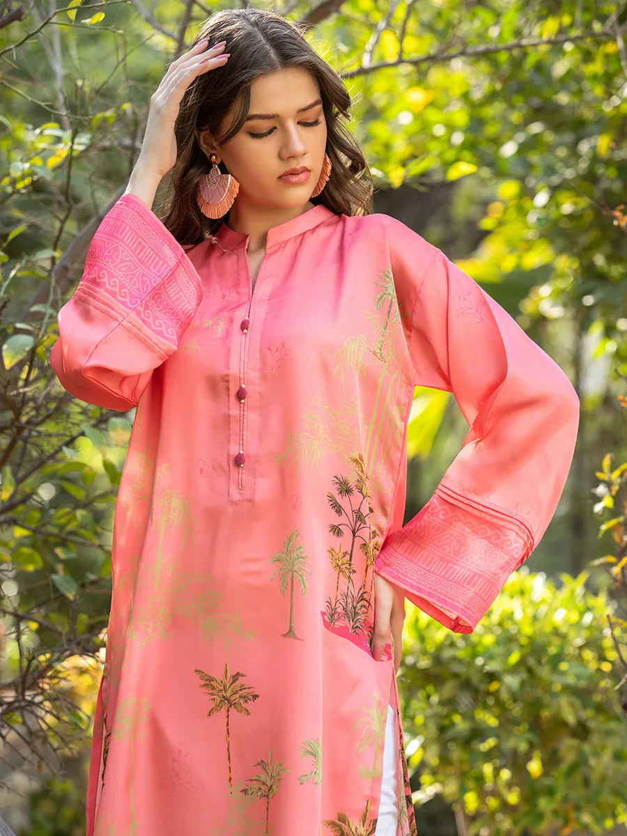 1pc - Stitched Silk Shirt