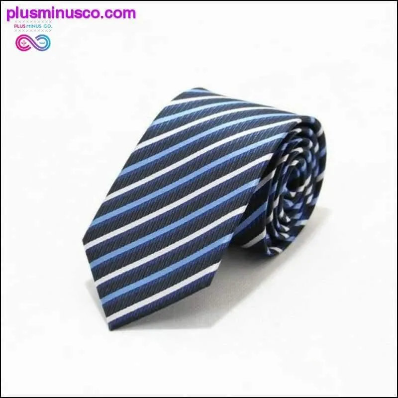 46 Color Sale 7CM Men Ties Polyester Stain Stripes Polka