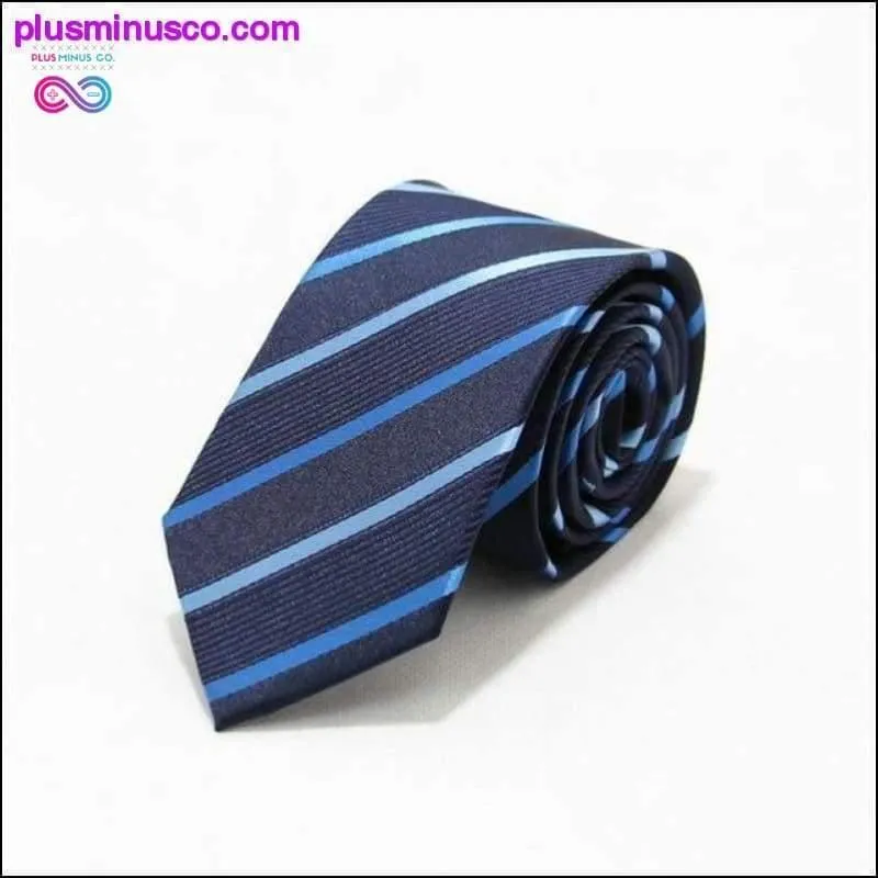 46 Color Sale 7CM Men Ties Polyester Stain Stripes Polka