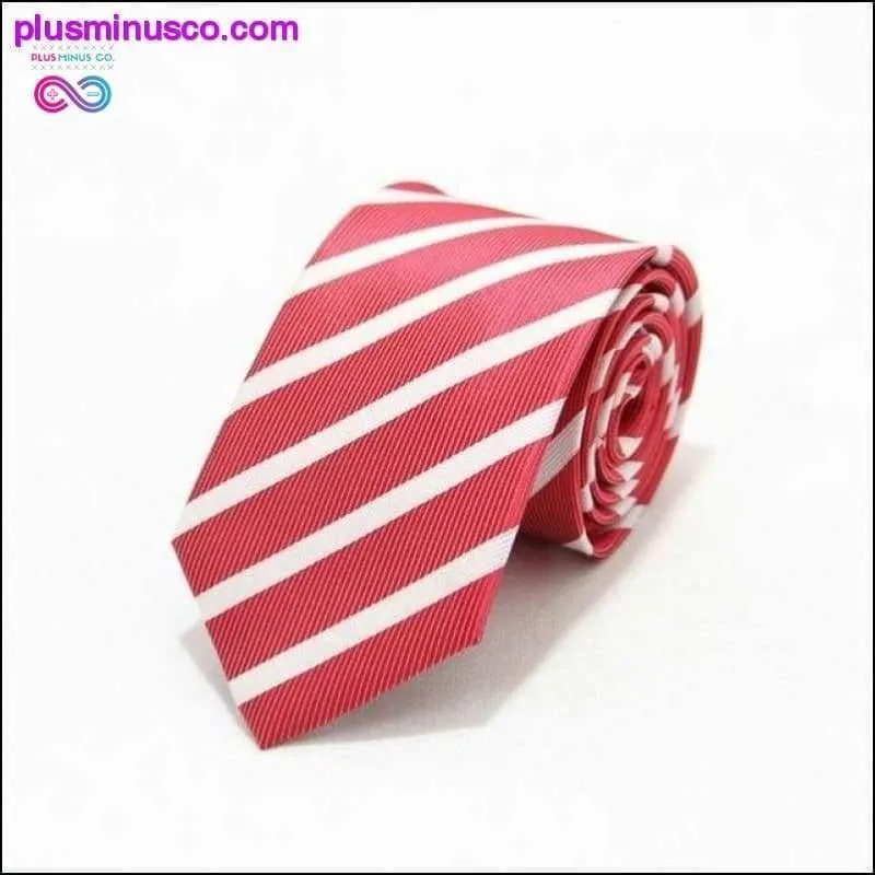 46 Color Sale 7CM Men Ties Polyester Stain Stripes Polka