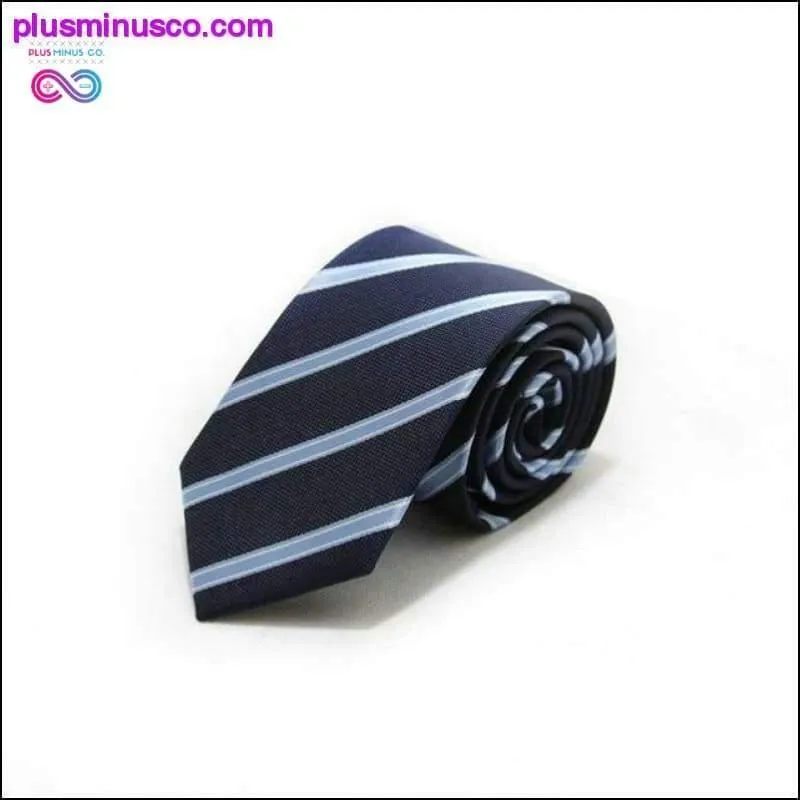 46 Color Sale 7CM Men Ties Polyester Stain Stripes Polka