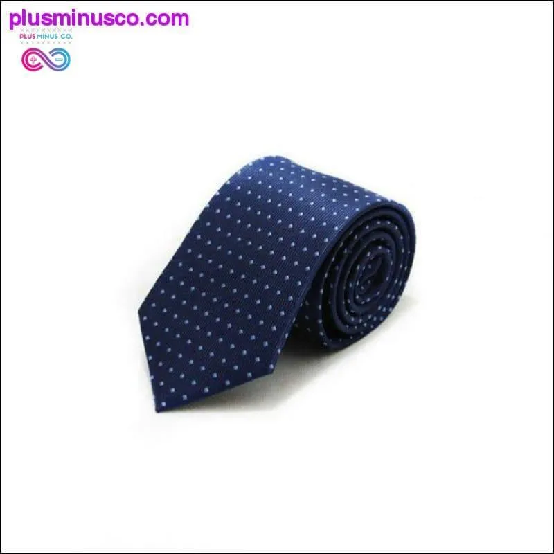 46 Color Sale 7CM Men Ties Polyester Stain Stripes Polka