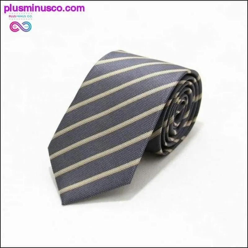 46 Color Sale 7CM Men Ties Polyester Stain Stripes Polka