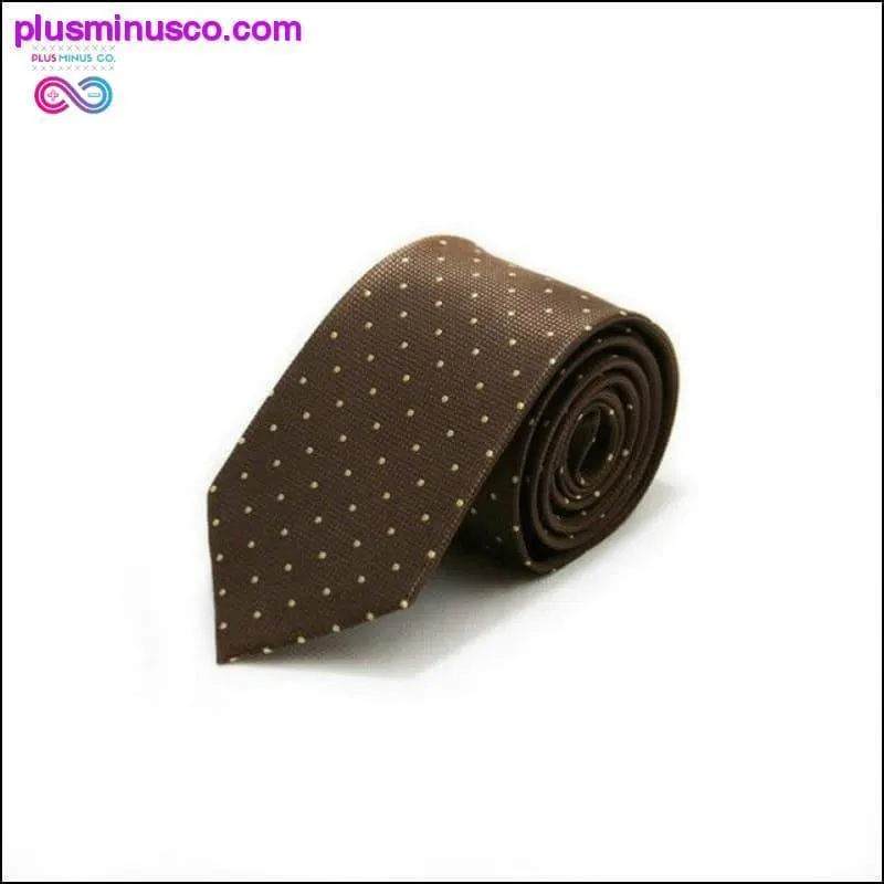 46 Color Sale 7CM Men Ties Polyester Stain Stripes Polka