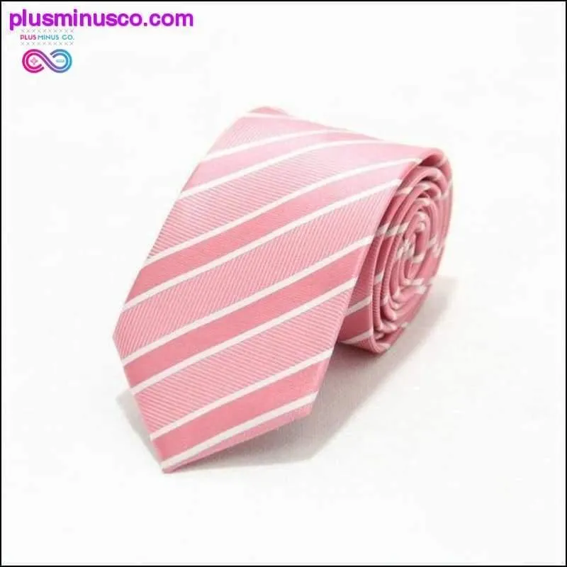 46 Color Sale 7CM Men Ties Polyester Stain Stripes Polka