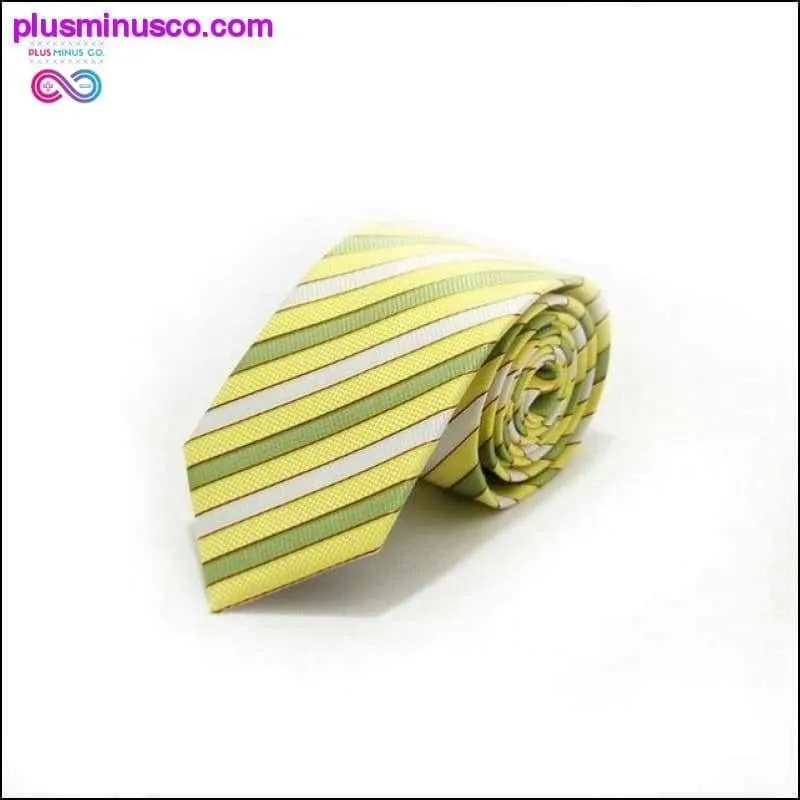 46 Color Sale 7CM Men Ties Polyester Stain Stripes Polka