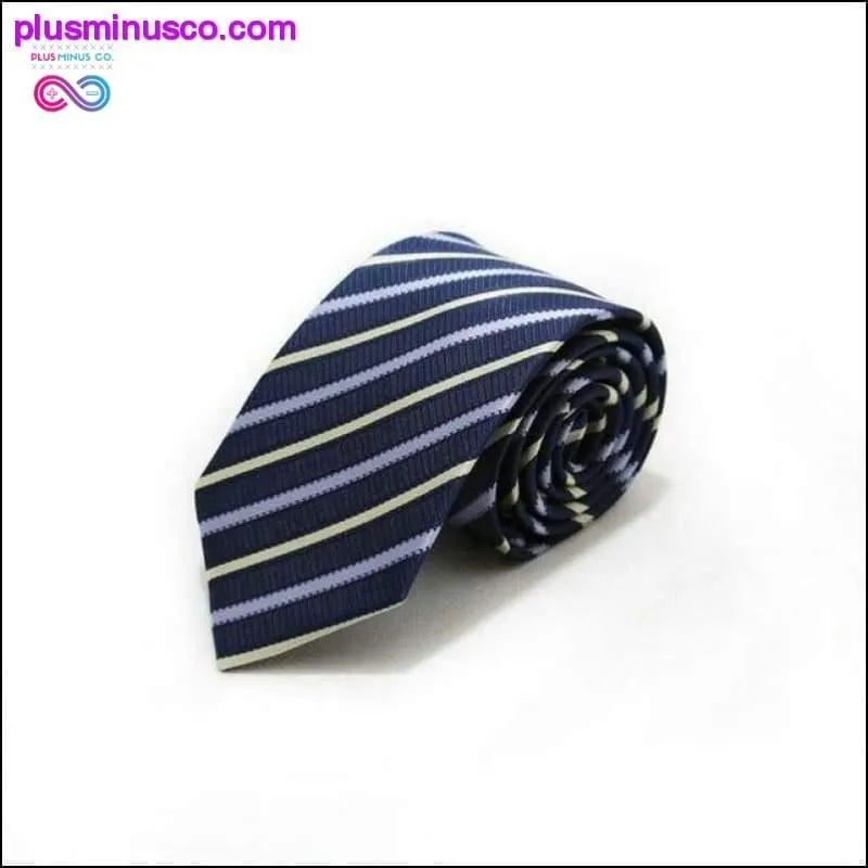 46 Color Sale 7CM Men Ties Polyester Stain Stripes Polka