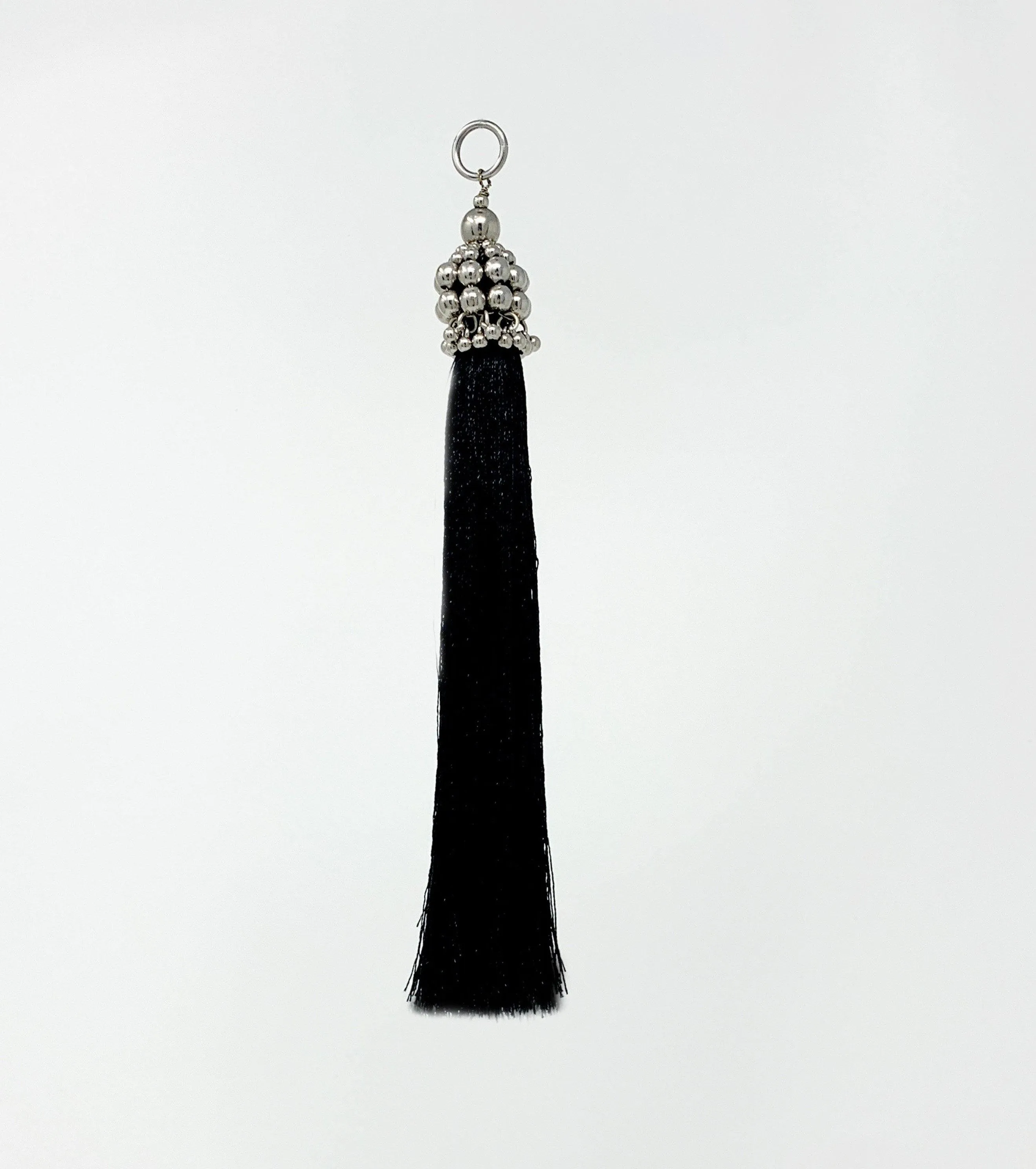 5" Silver Cap Polyester Tassel