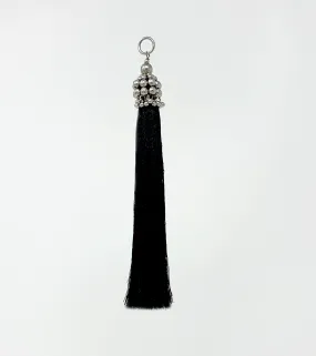 5" Silver Cap Polyester Tassel