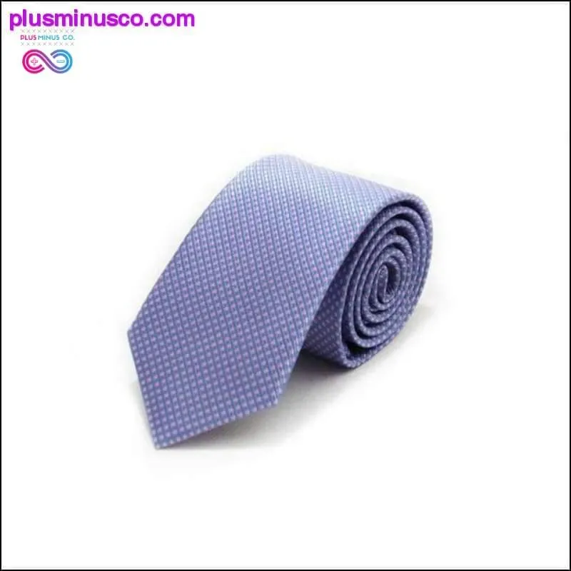 7CM Stripes Plaids Dots Classic Men Ties Polyester Silk