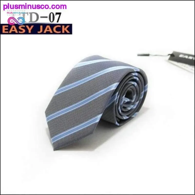 7CM Stripes Plaids Dots Classic Men Ties Polyester Silk