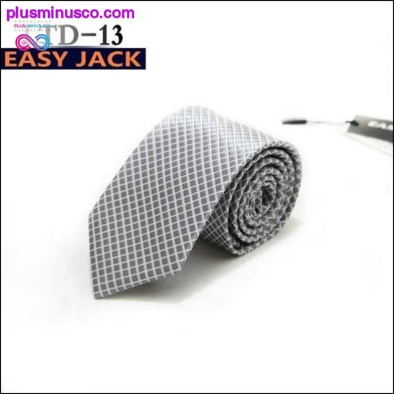 7CM Stripes Plaids Dots Classic Men Ties Polyester Silk