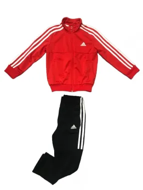 Adidas children's tracksuit in polyester YB TS Trio DX2468 actred-white