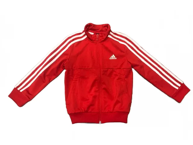 Adidas children's tracksuit in polyester YB TS Trio DX2468 actred-white