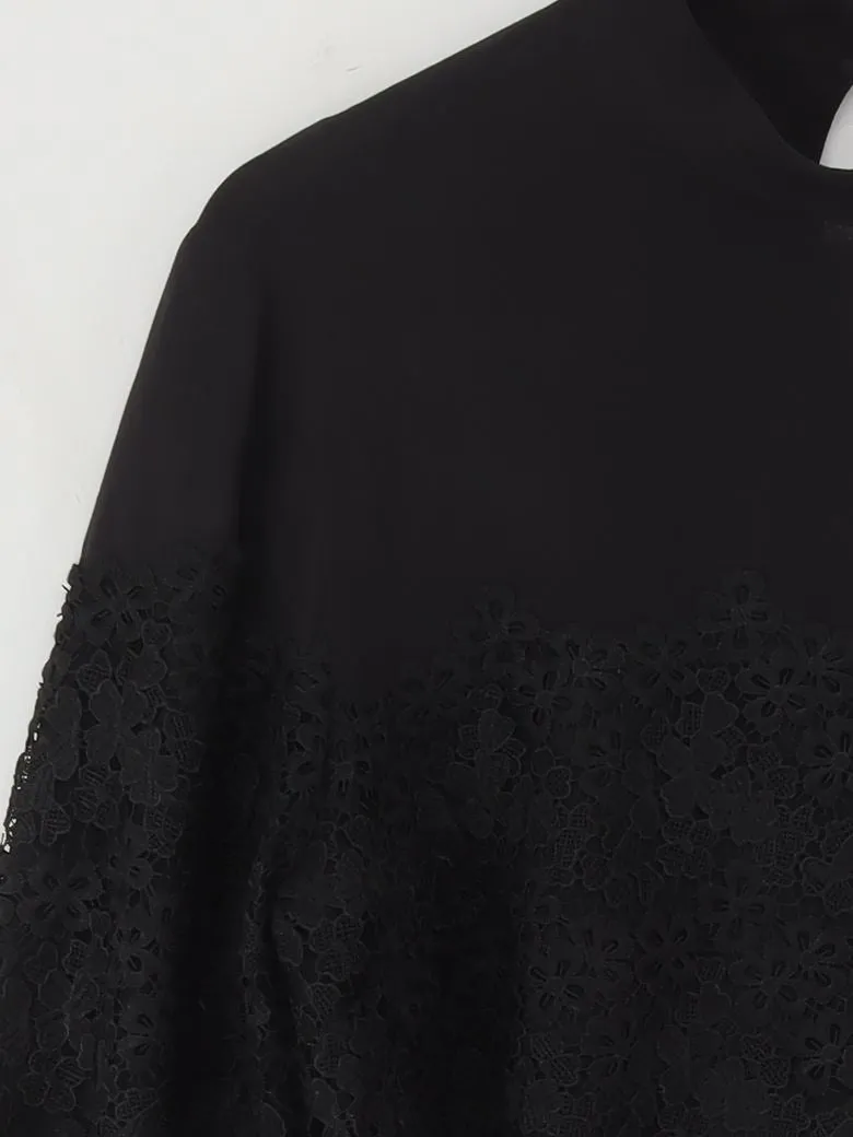 & Other Stories Women's Blouse UK 14 Black Viscose with Polyester