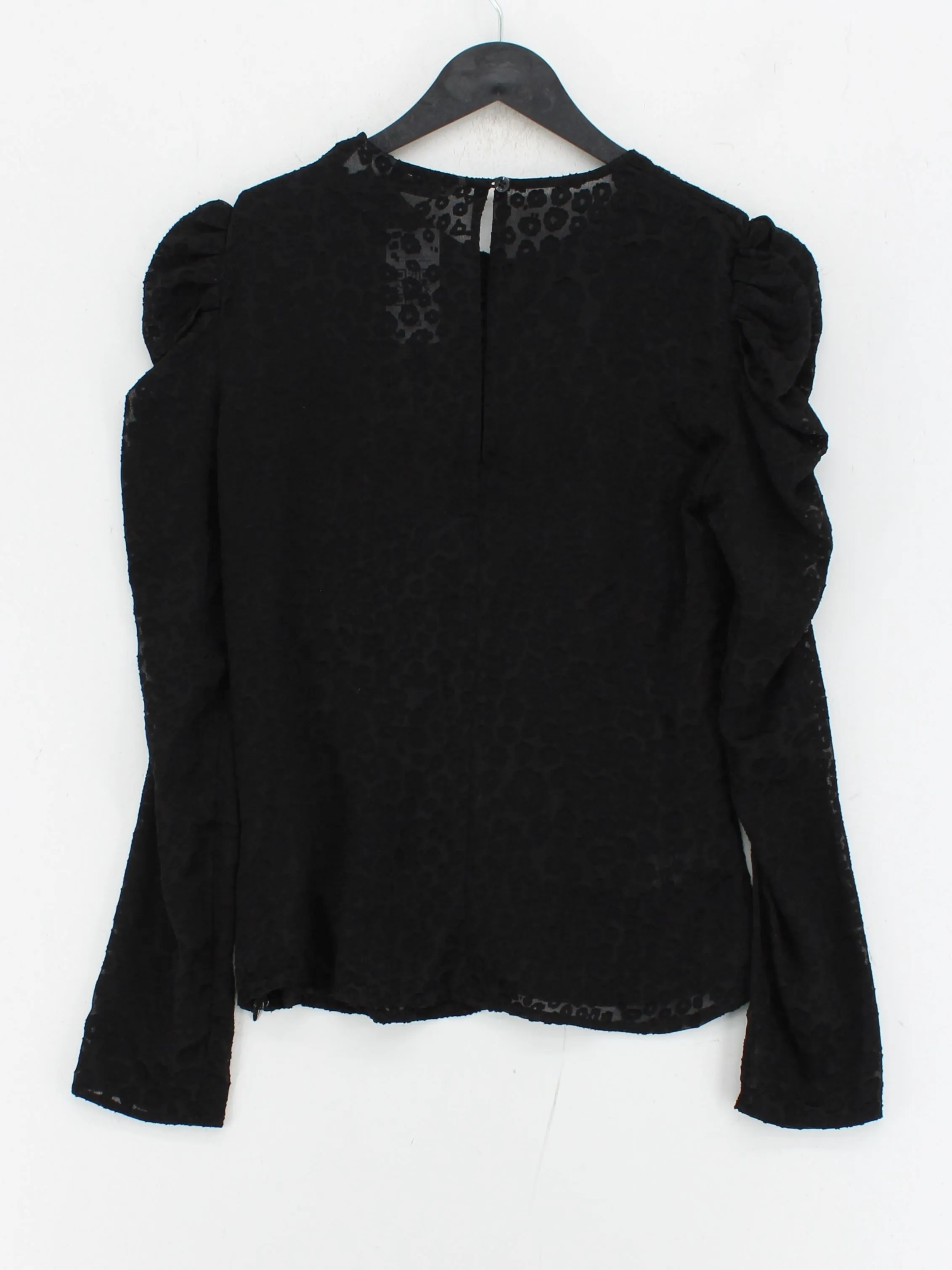 & Other Stories Women's Blouse UK 6 Black Viscose with Polyester