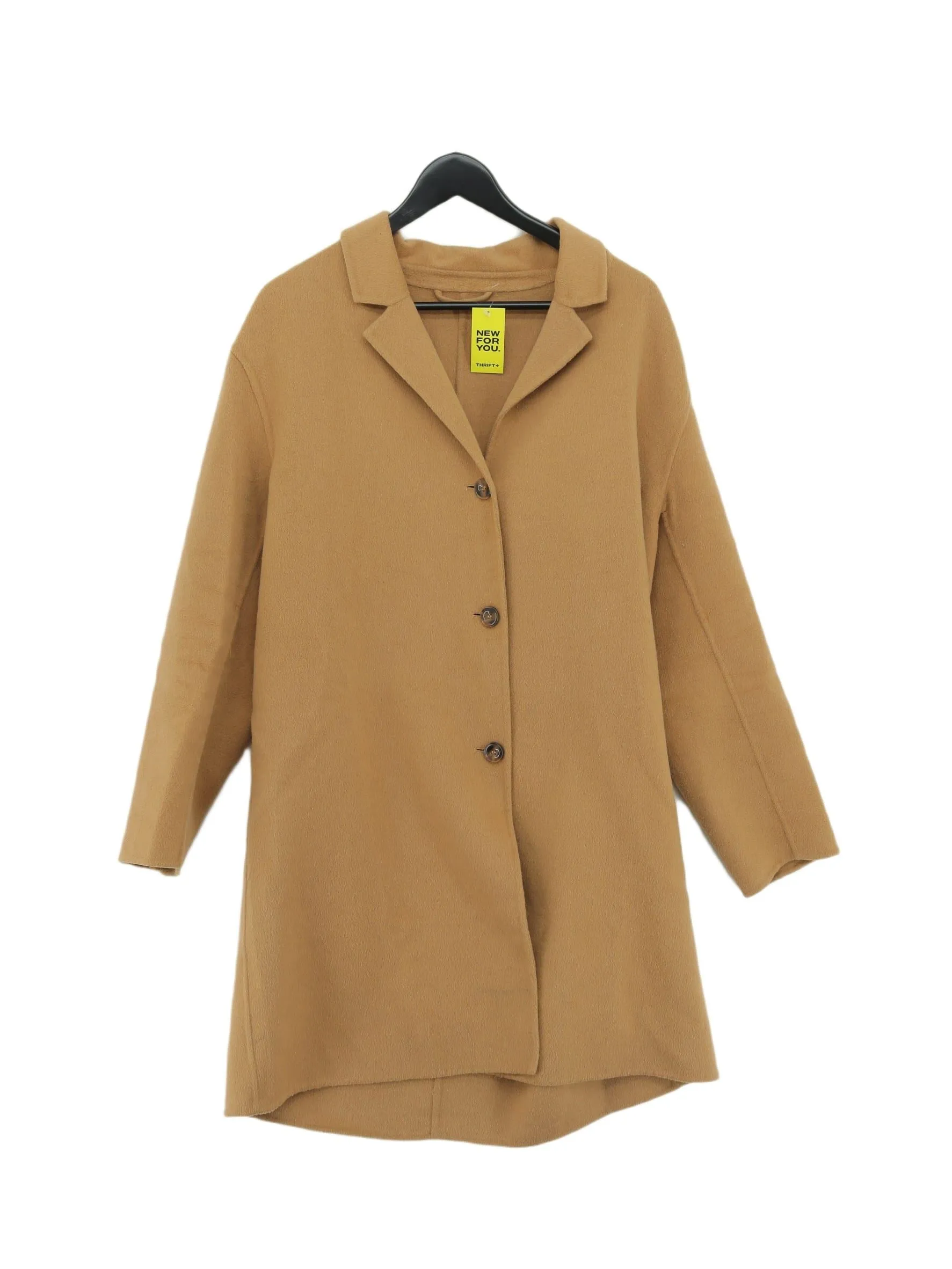 & Other Stories Women's Coat UK 10 Brown Wool with Polyester