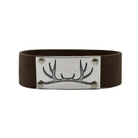 Antler Leather Cuff Bracelet