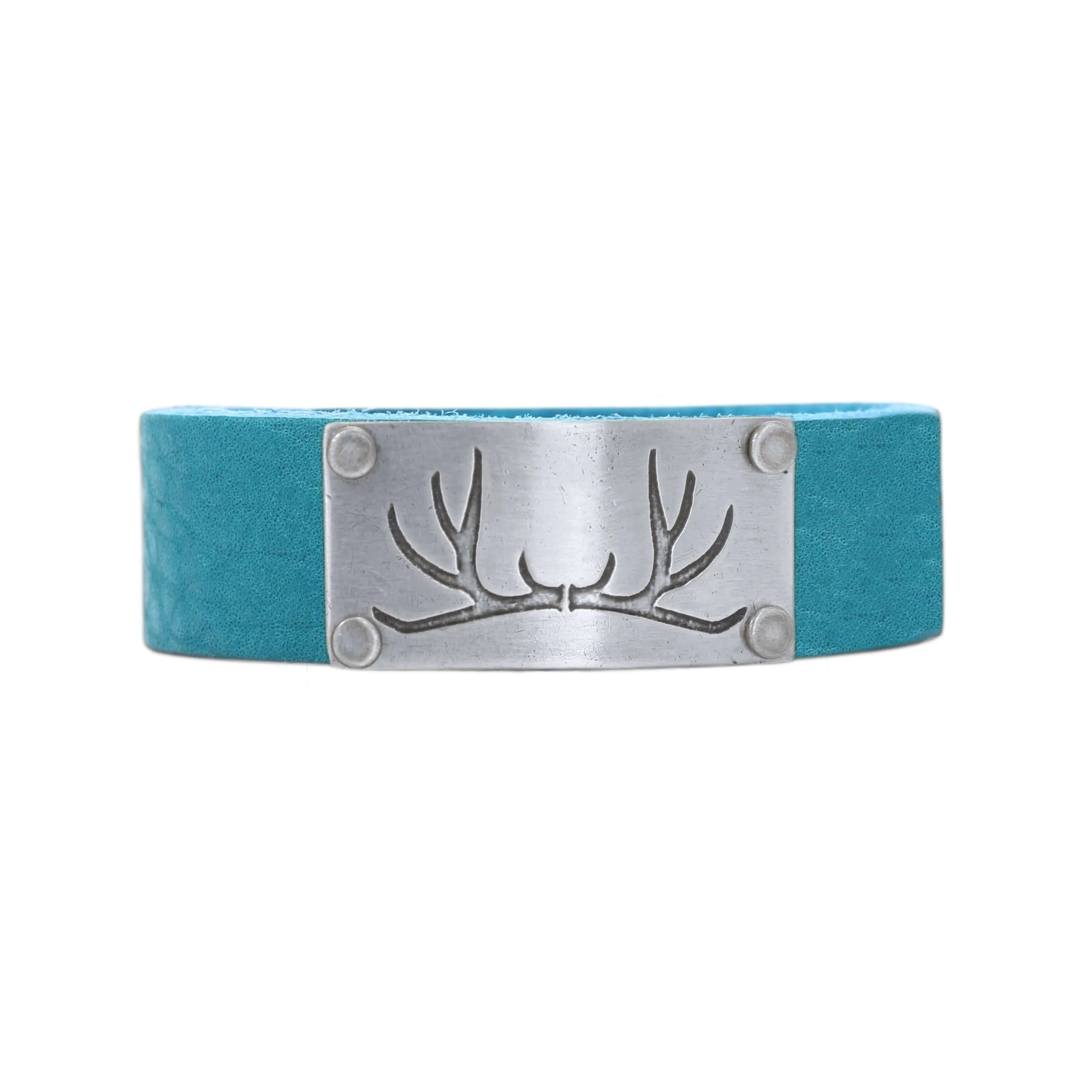 Antler Leather Cuff Bracelet