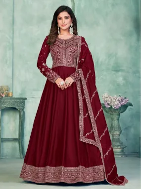 Art Silk Embroidery - Anarkali