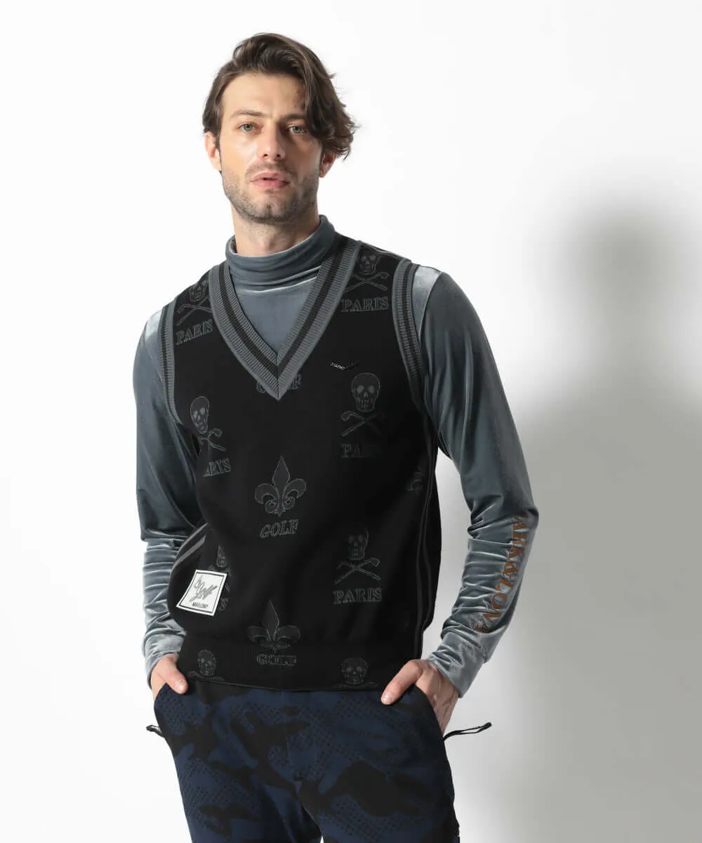 Atlas Jacquard Knit Vest | MEN