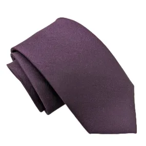 Aubergine Silk Wedding Tie