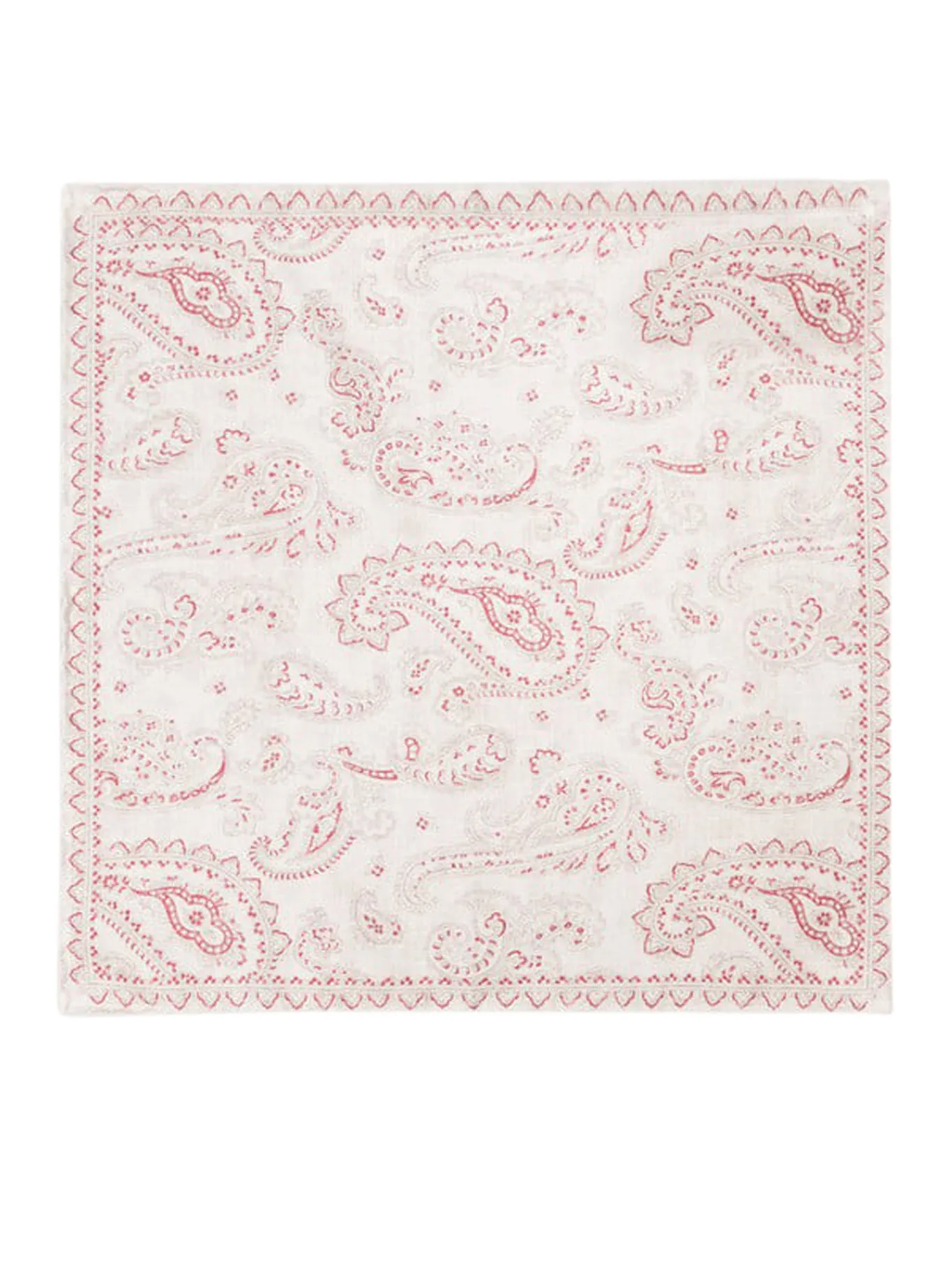 bandana-print silk scarf