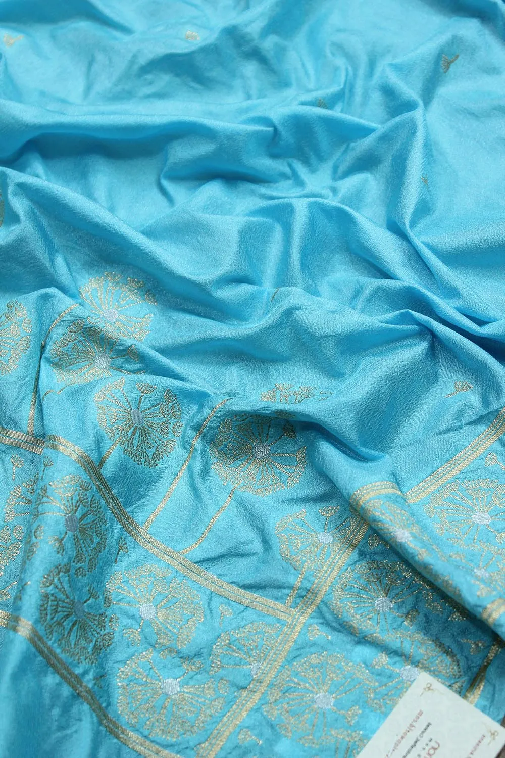 Blue Banarasi Silk Dupatta