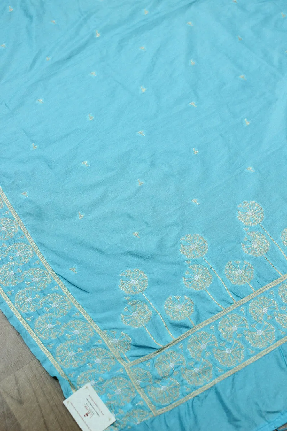 Blue Banarasi Silk Dupatta