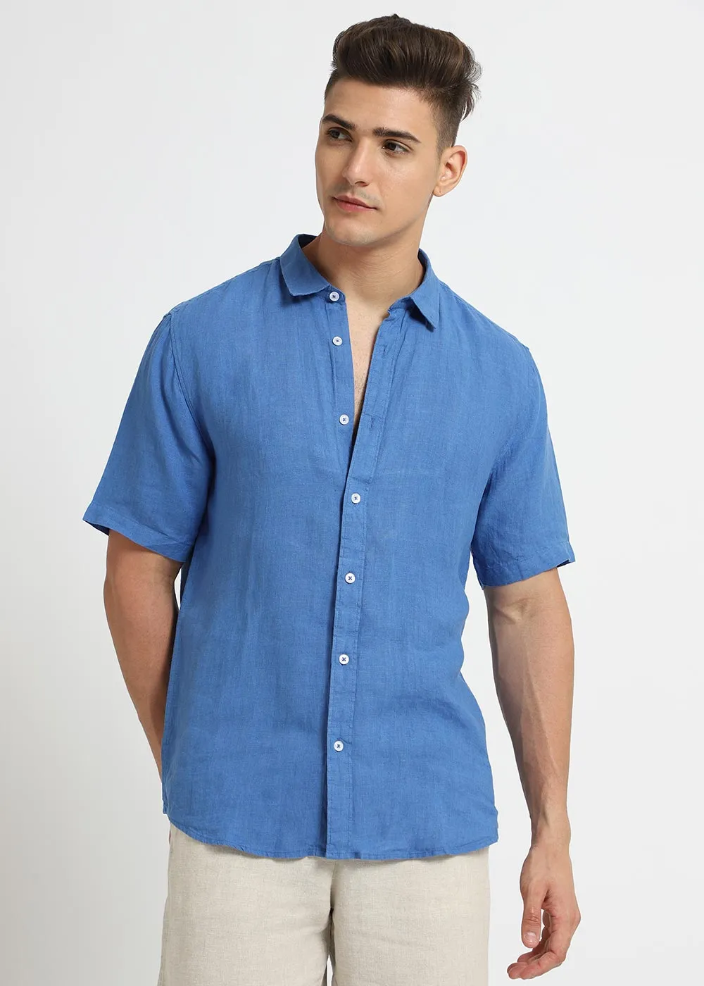 Blue Linen Shirt