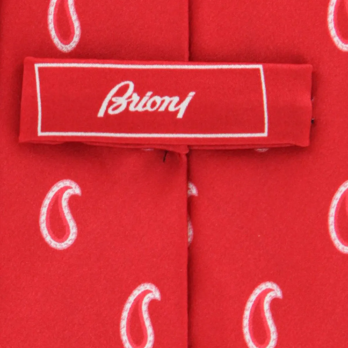 Brioni Red Silk Tie