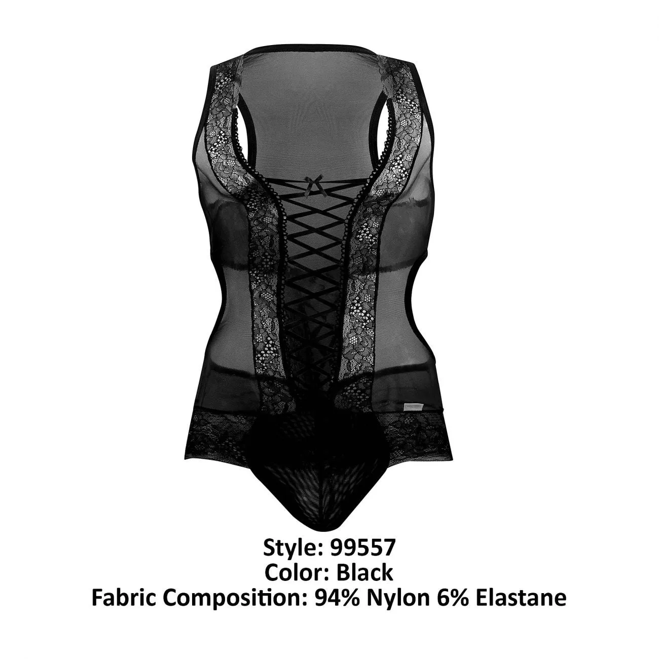 CandyMan Mesh-Lace Bodysuit