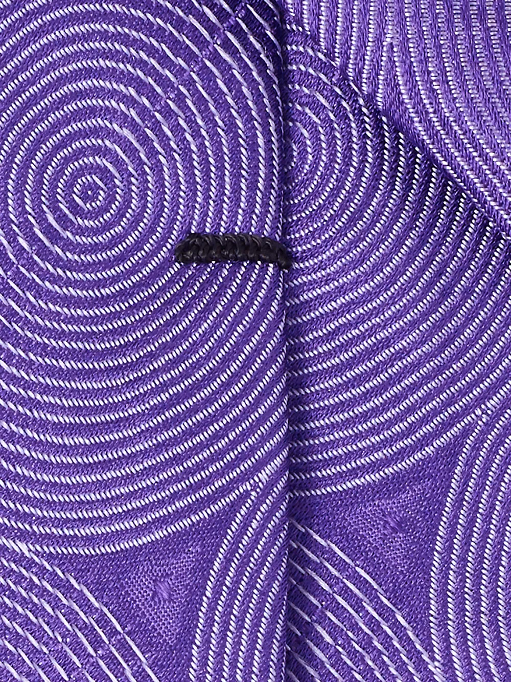 Circles Woven Silk Tie - Purple