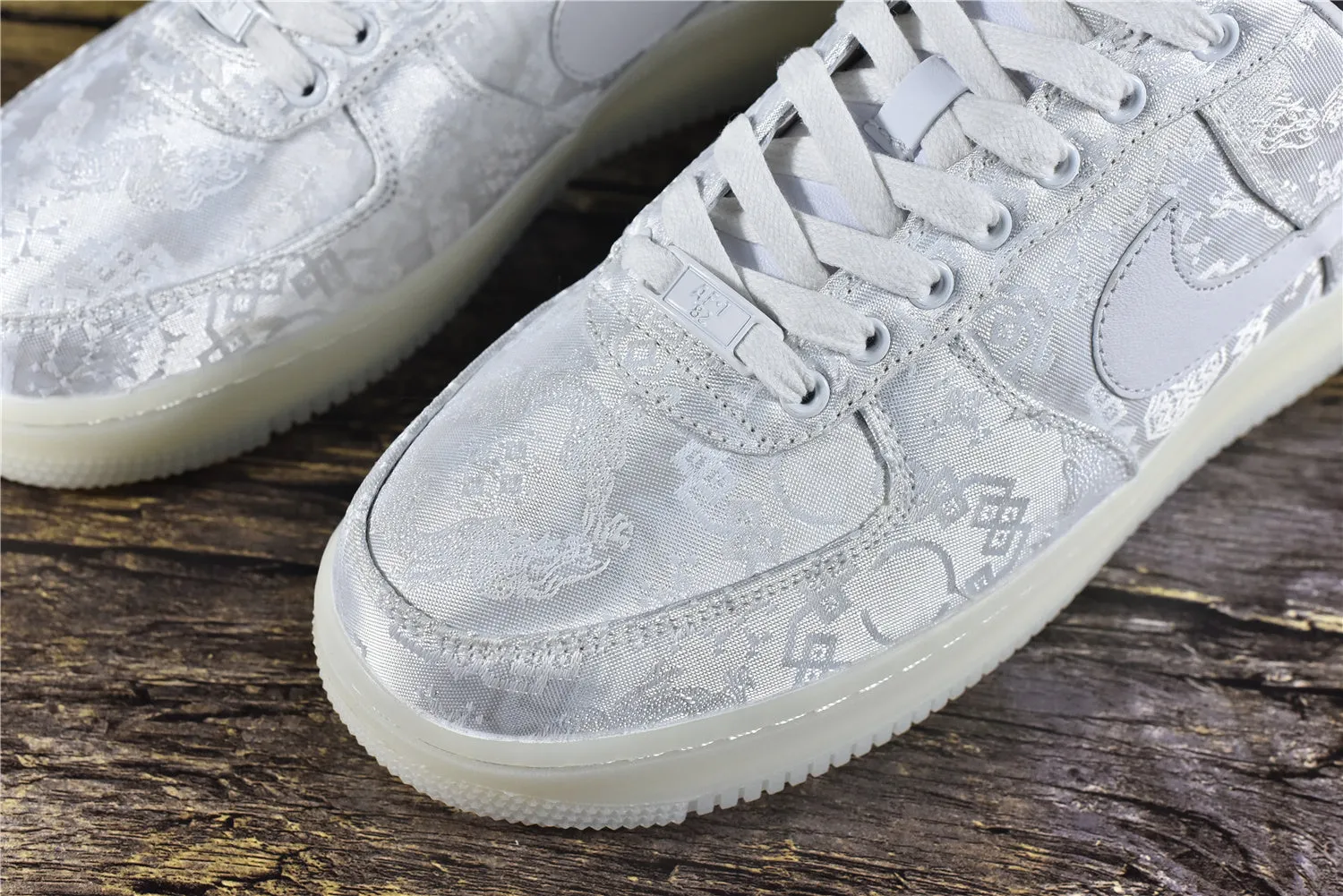 CLOT AF 1 White Silk