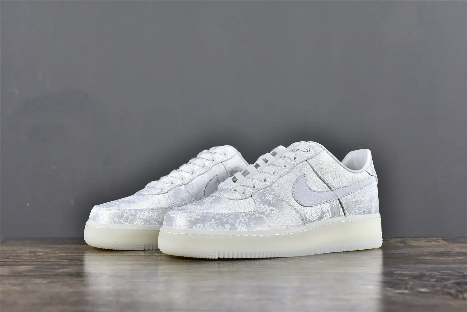 CLOT AF 1 White Silk