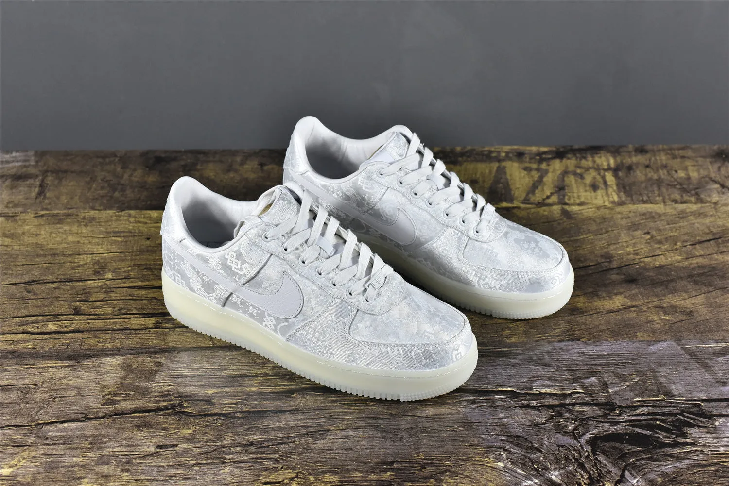 CLOT AF 1 White Silk