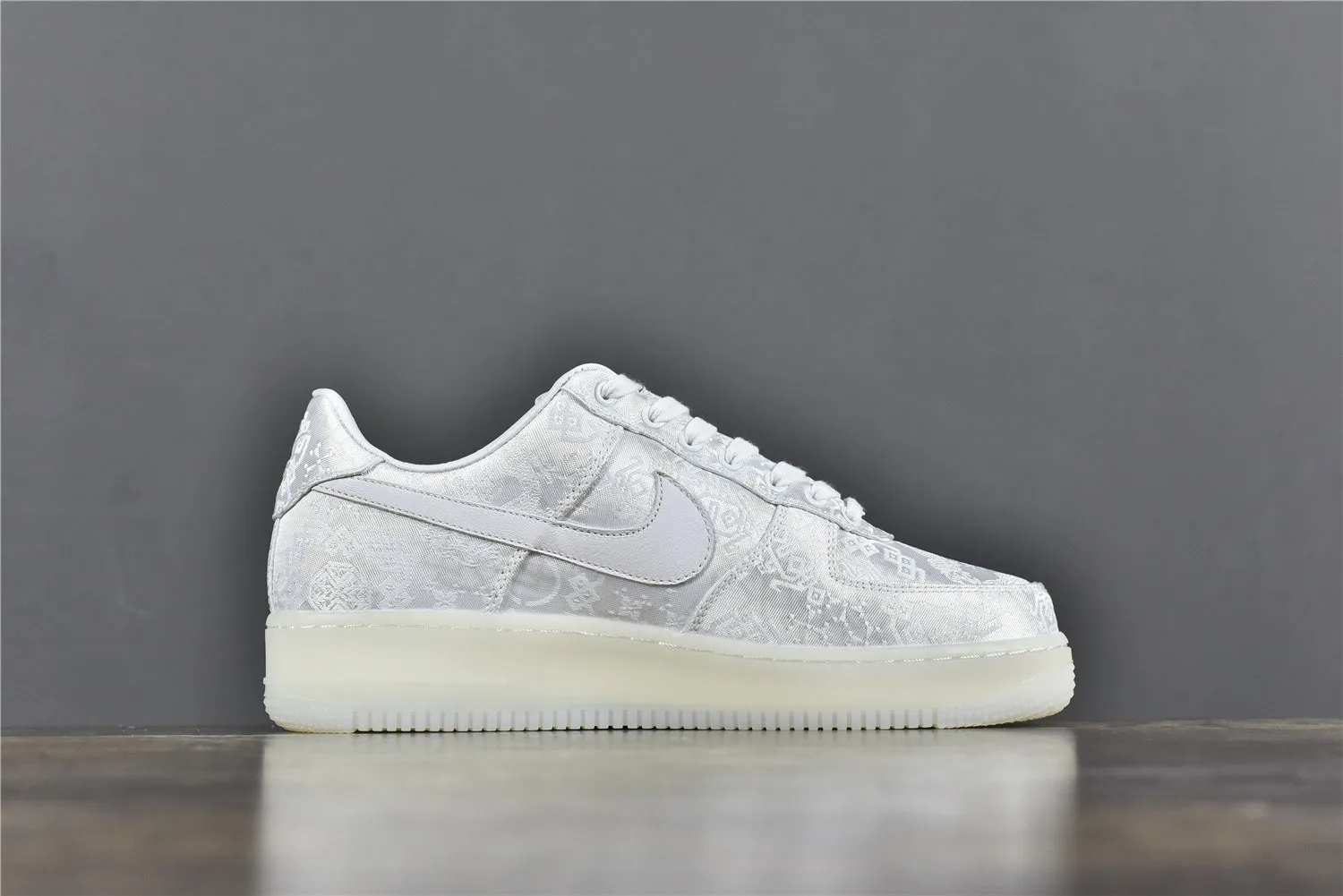 CLOT AF 1 White Silk