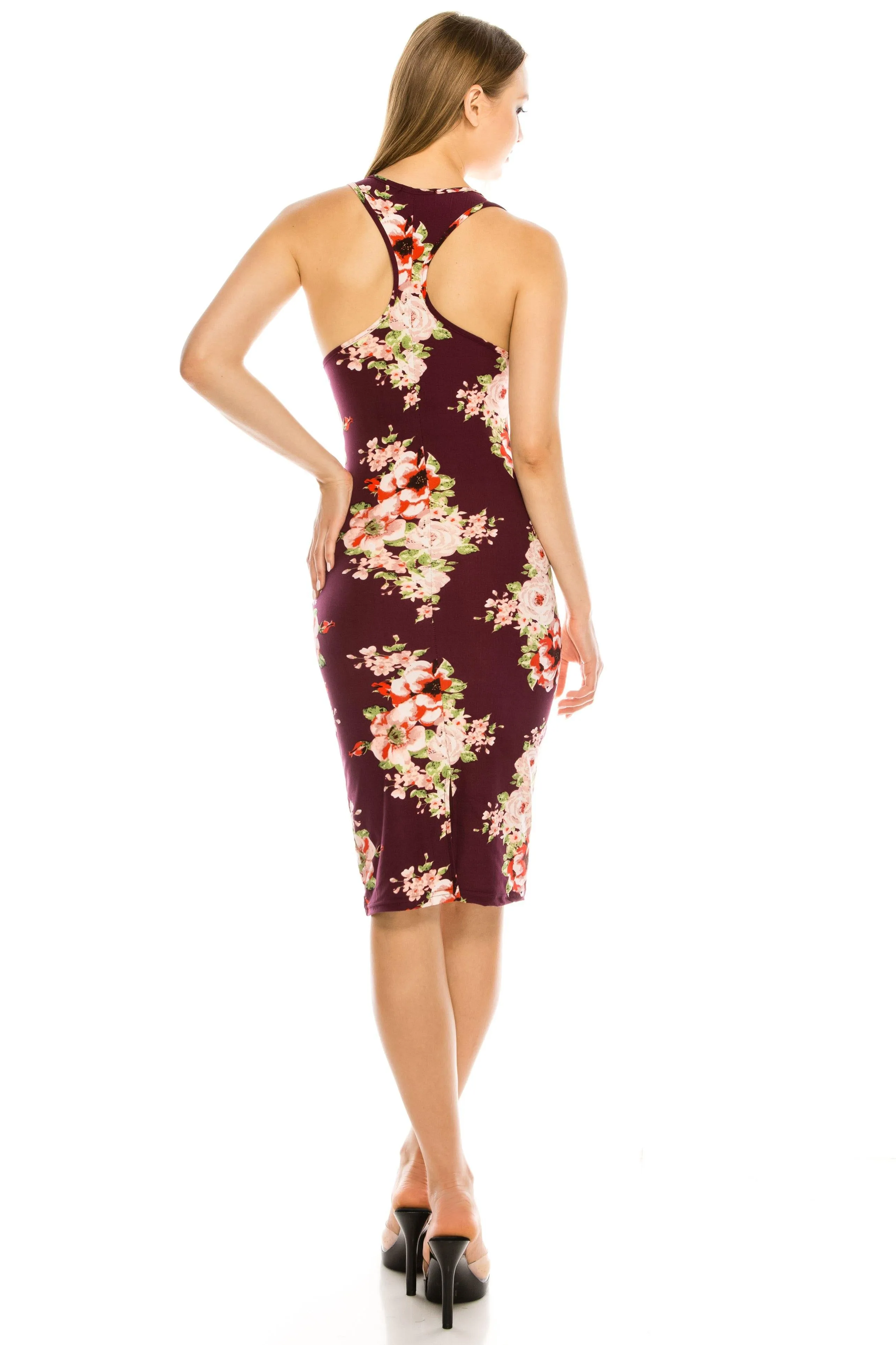 Cocktail Bodycon Dress - Racerback