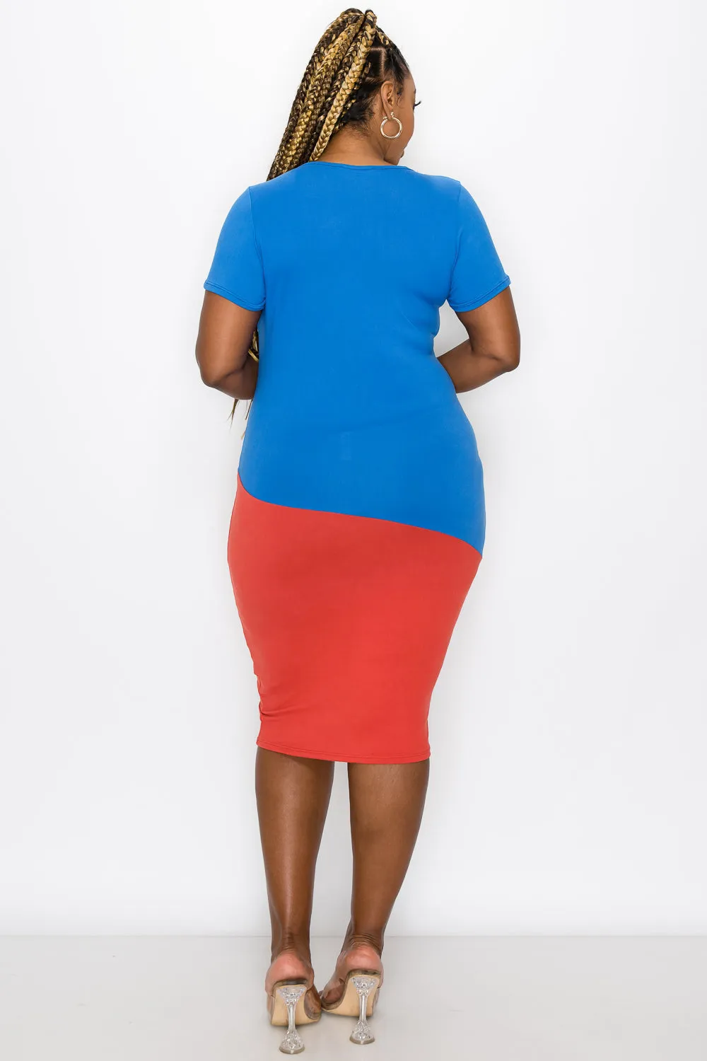 Colorblock Bodycon Dress