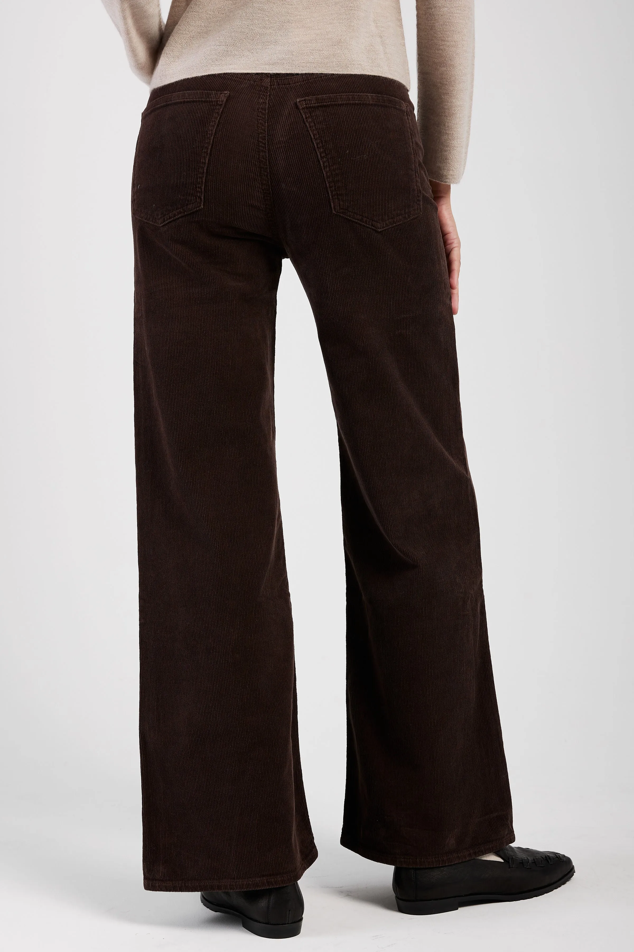 Corduroy Paloma Baggy Pant in Dark Brown