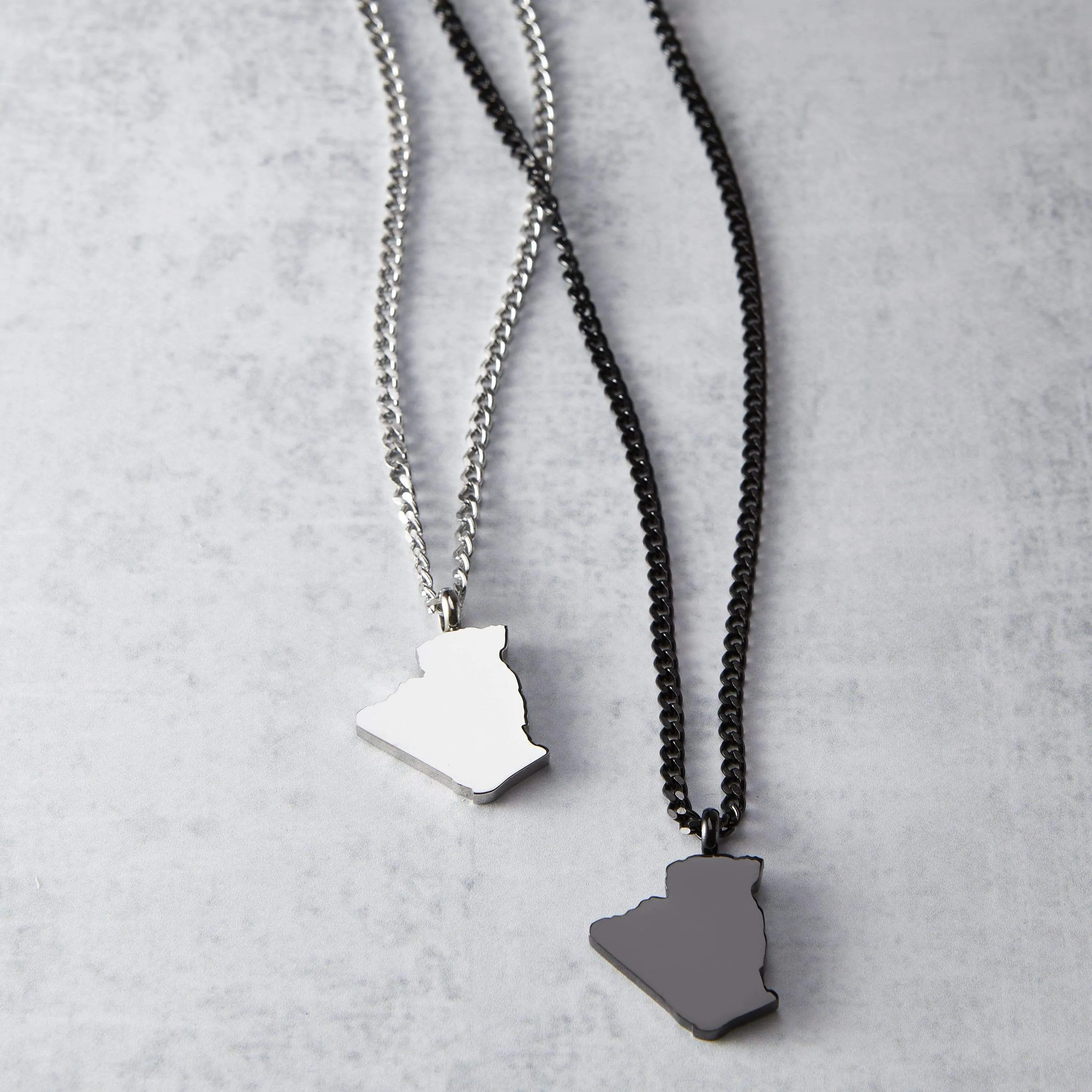 Country Map Necklace | Men