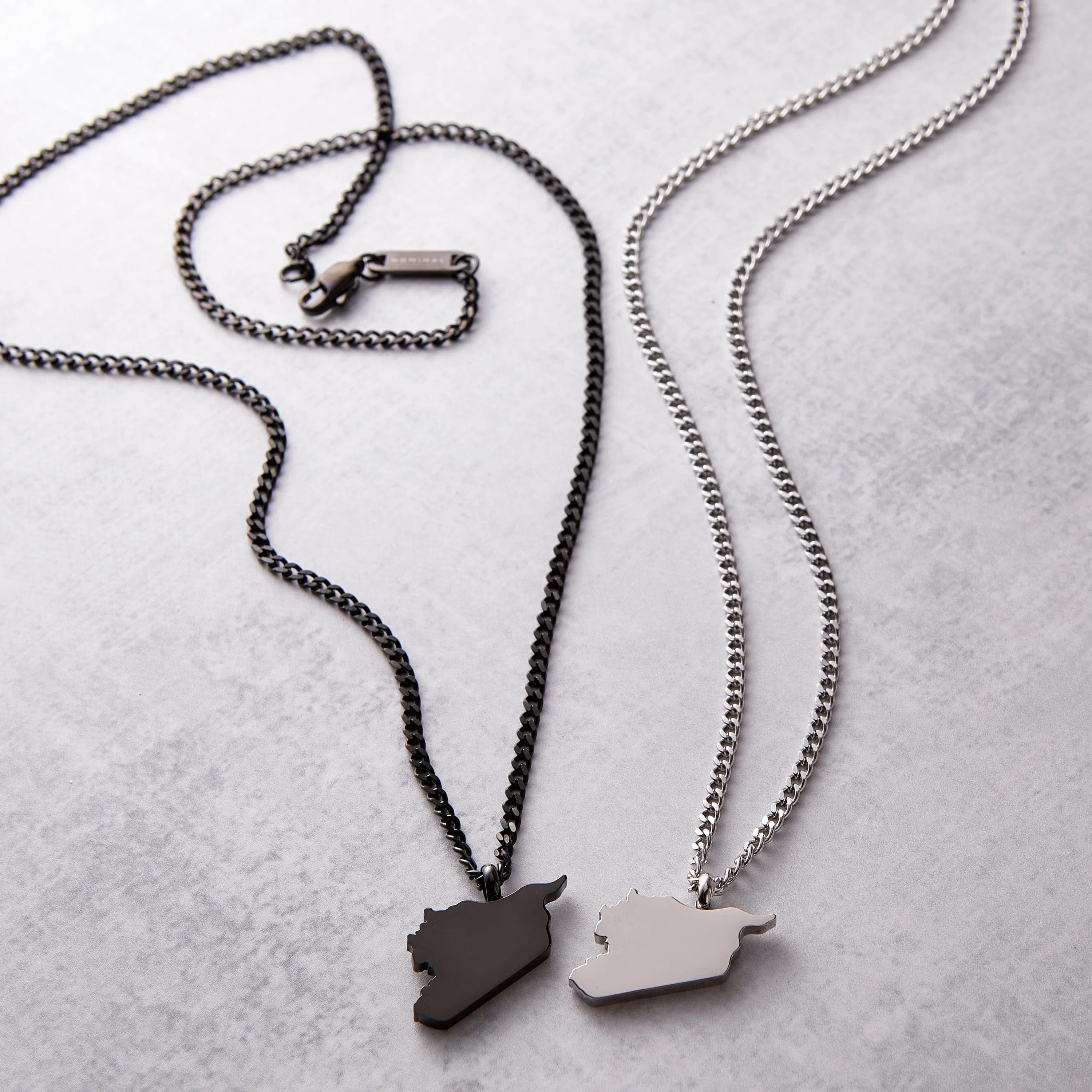 Country Map Necklace | Men