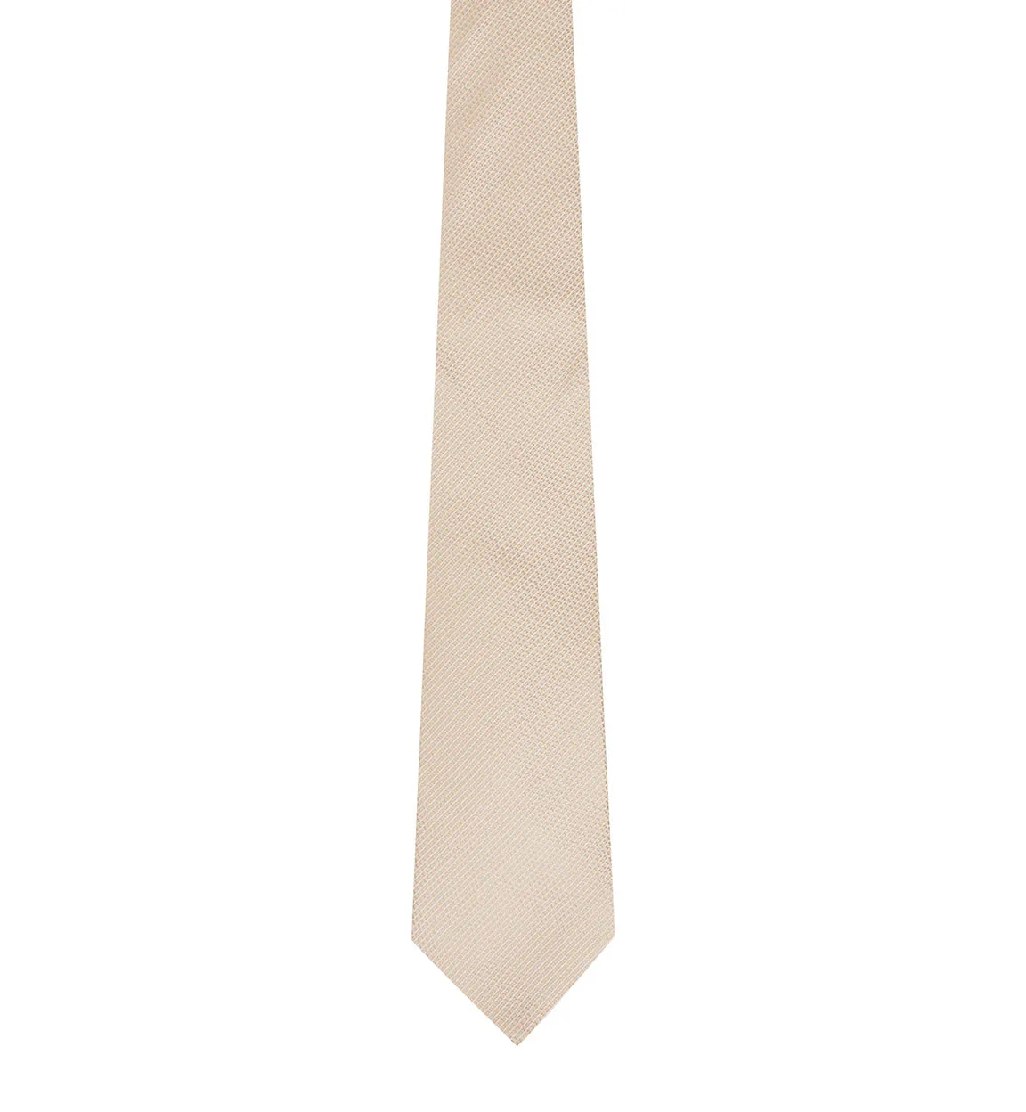 Cream Grenadine Silk Tie