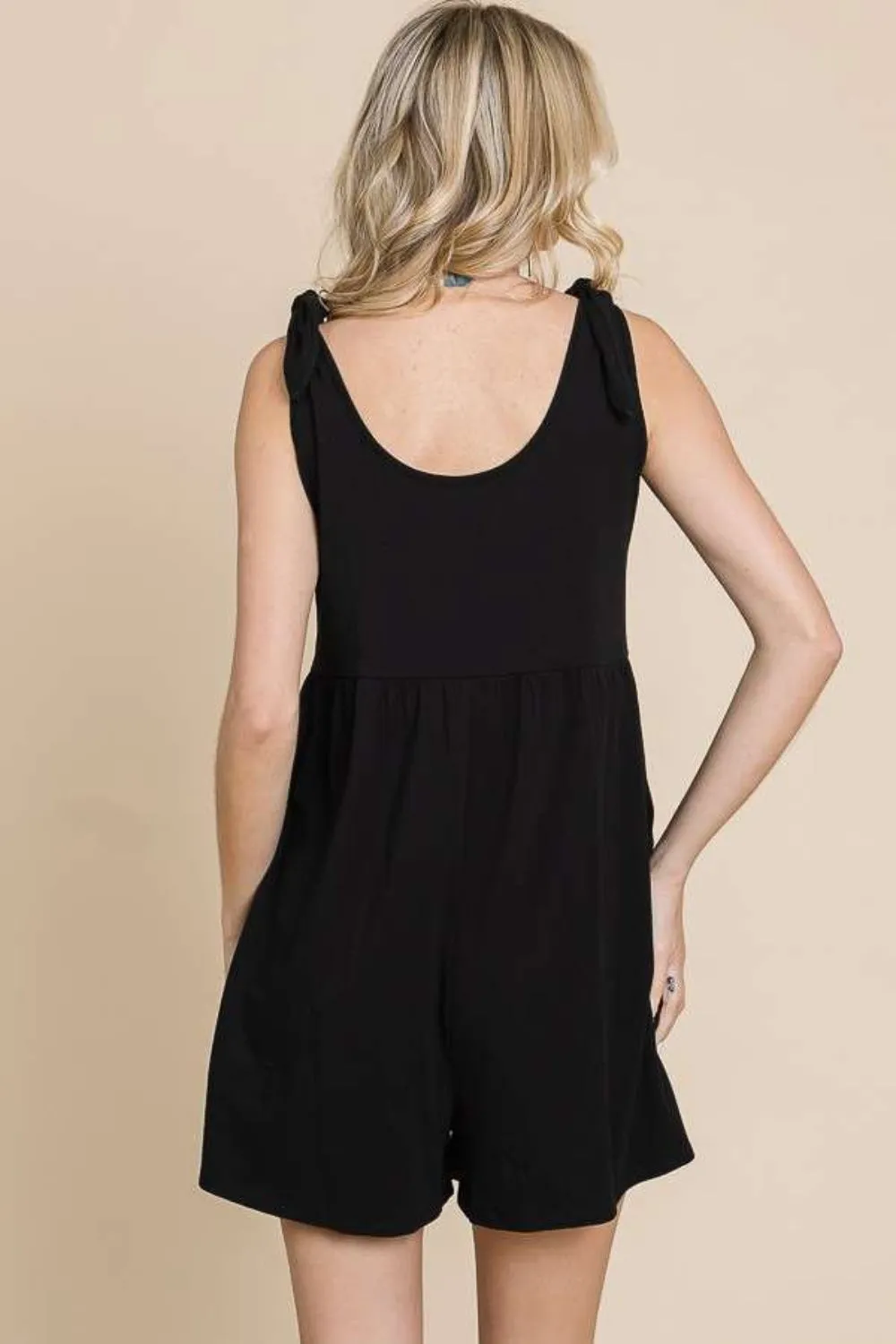 Culture Code Plus Size Shoulder Knot Baggy Romper