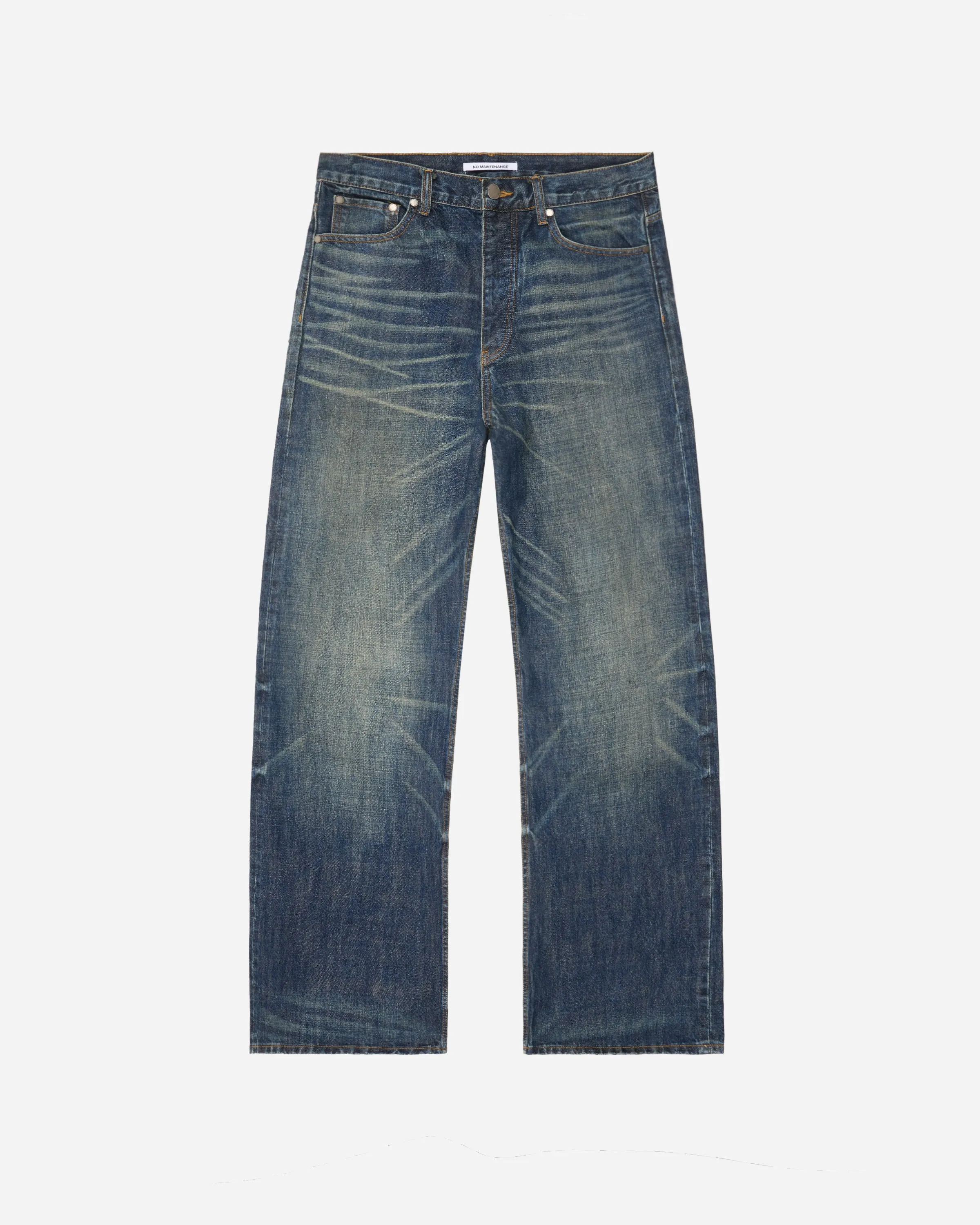 Dark-Wash Japanese Baggy Denim