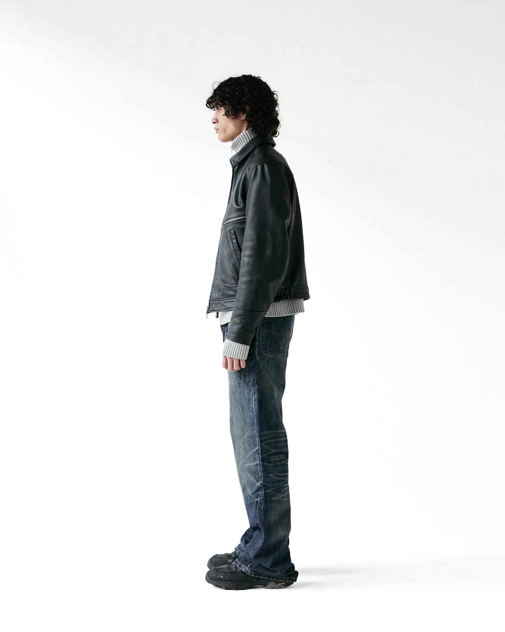 Dark-Wash Japanese Baggy Denim