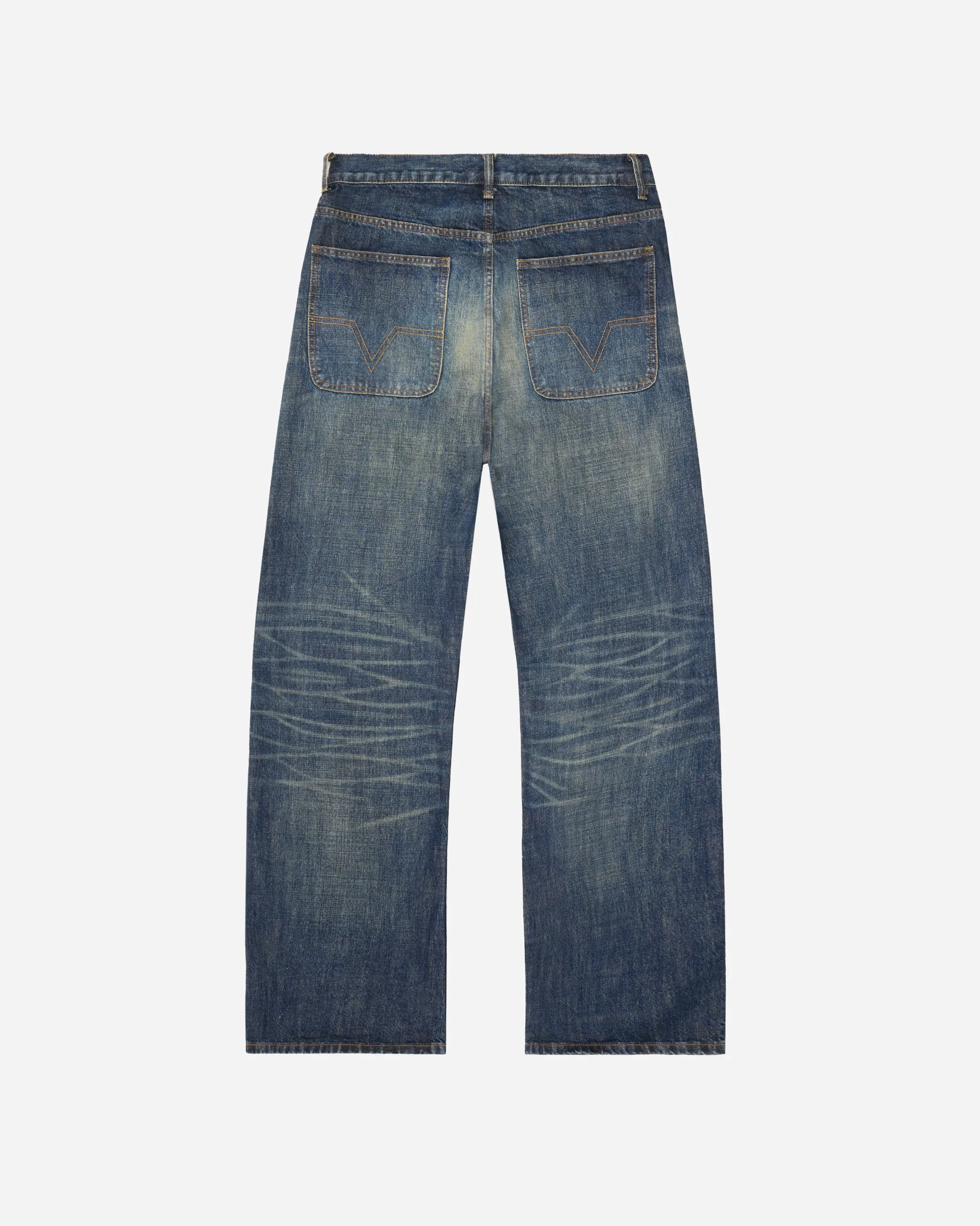 Dark-Wash Japanese Baggy Denim