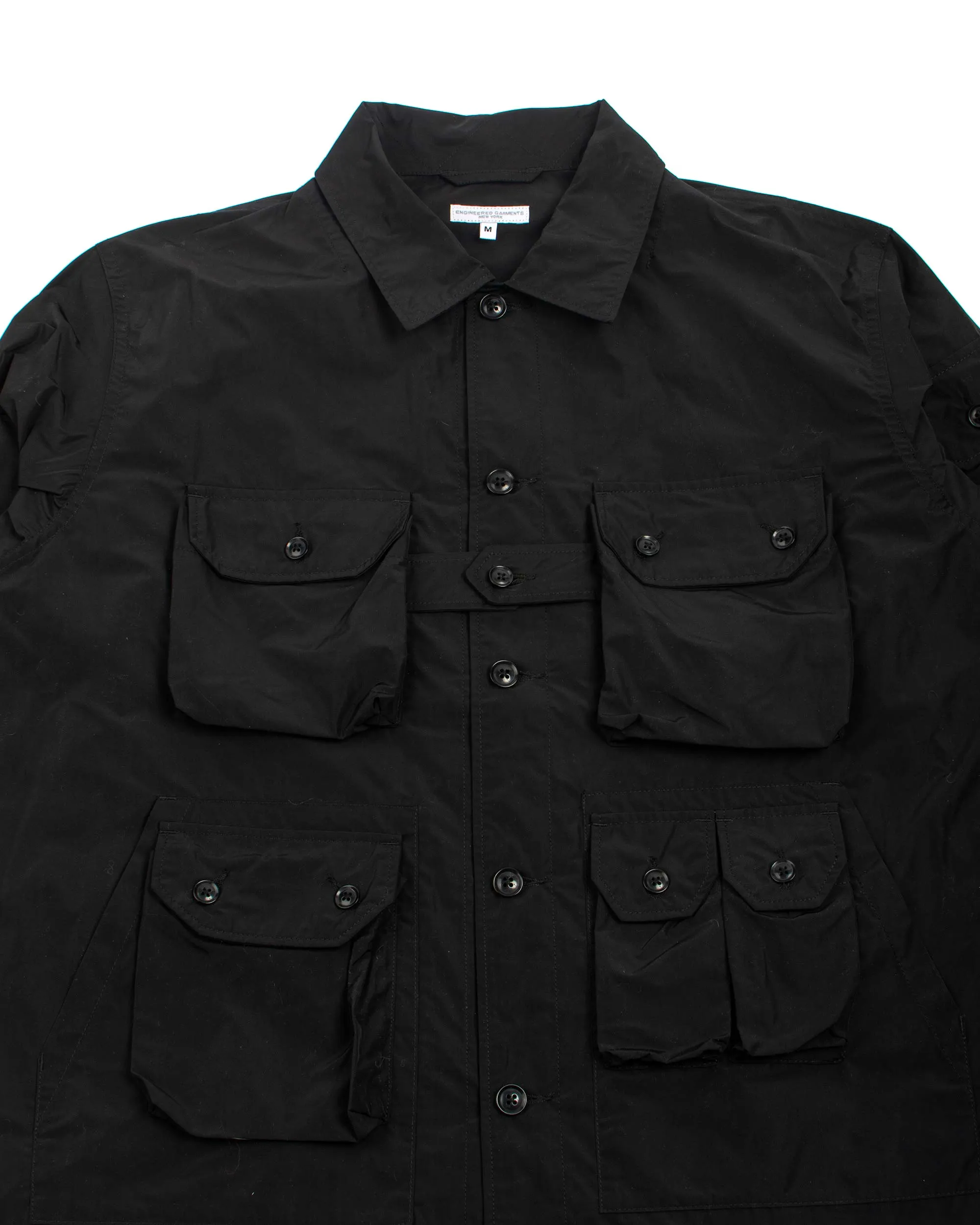 Engineered Garments Explorer Shirt Jacket Black Memory Polyester