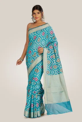 Ethnic Motif Silk Saree