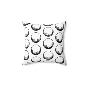 GOLF BALL Spun Polyester Square Pillow